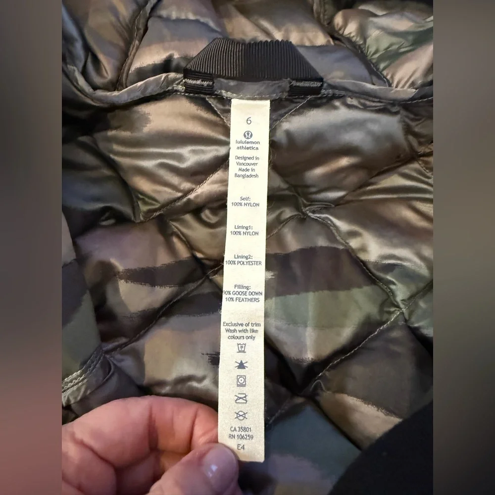 Rare Lululemon Fluffin’ Awesome Jacket Coat Coast Camo Butter Pink Multi Sz 6